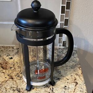 Bodum Black French Press Coffee Maker - Clear Glass